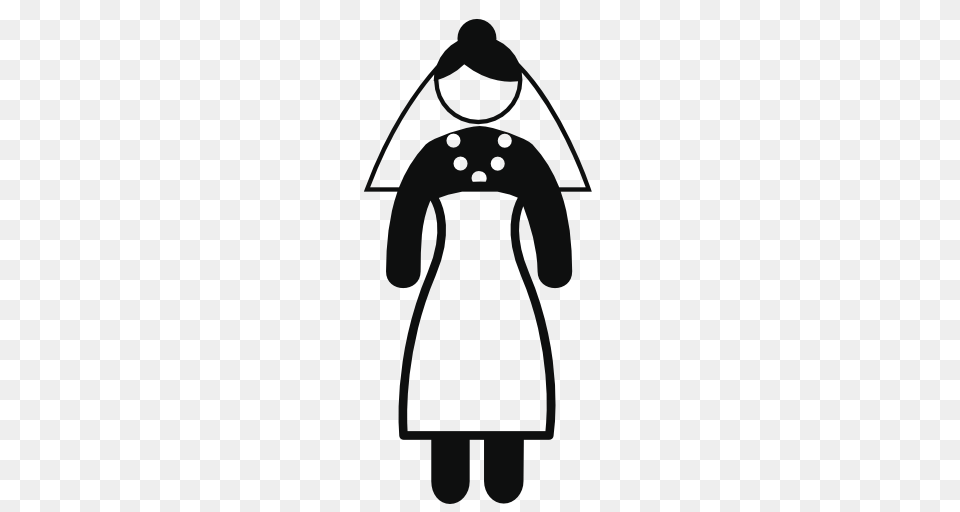 Icon Bride, Stencil, Clothing, Coat Free Transparent Png