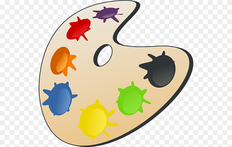 Icon Brush Palette Paint Drawing Cartoon Template Paint Palette, Paint Container, Animal, Reptile, Sea Life Free Png