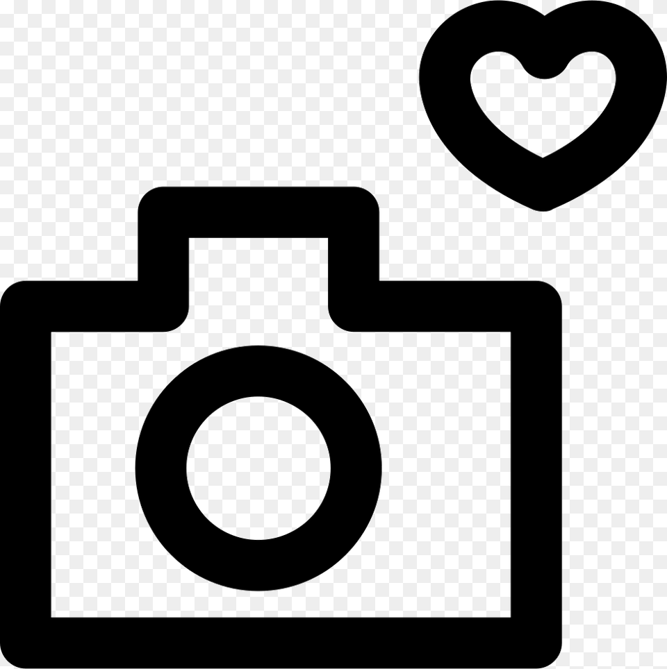 Icon Camera Love, Stencil, Symbol Png