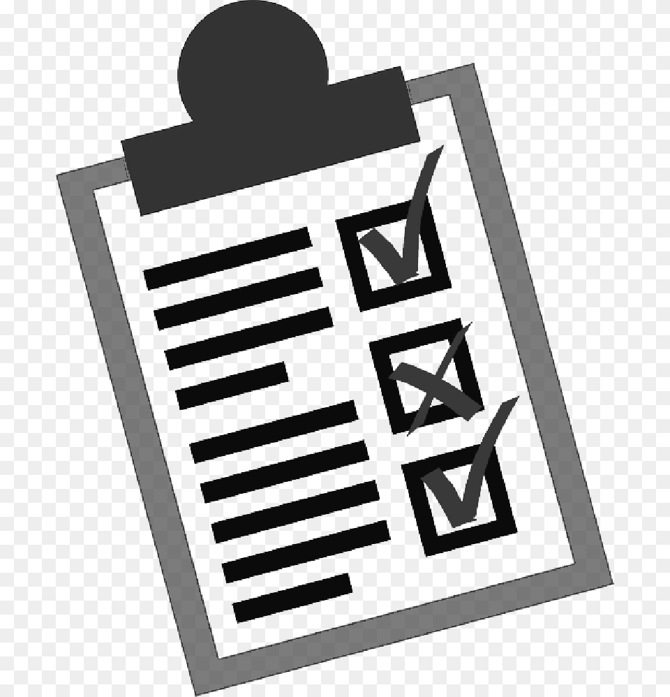 Icon Check List Moving Checklist Lists Survey Form Clip Art, Text, Stencil, Cross, Symbol Png Image