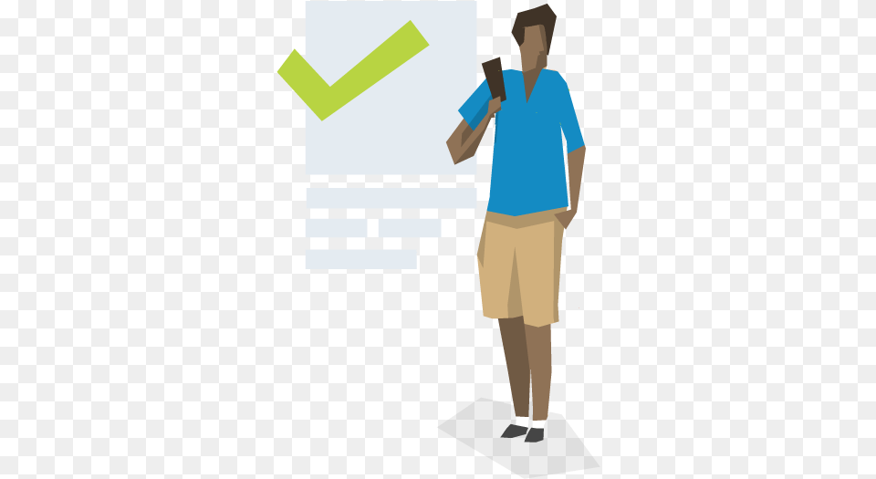 Icon Check List Standing, Clothing, Shorts, Adult, Female Png Image