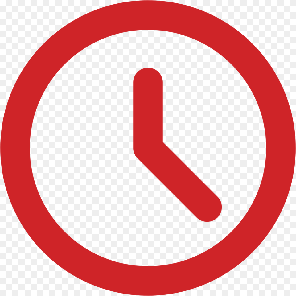 Icon Clock Red, Maroon Free Png