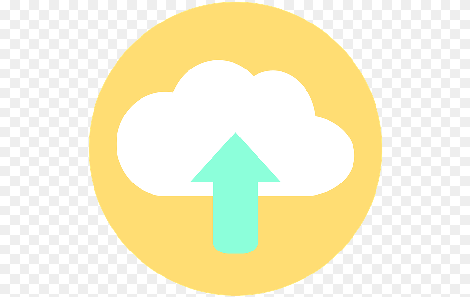 Icon Cloud Upload Vertical, Disk, Outdoors, Triangle, Nature Free Png