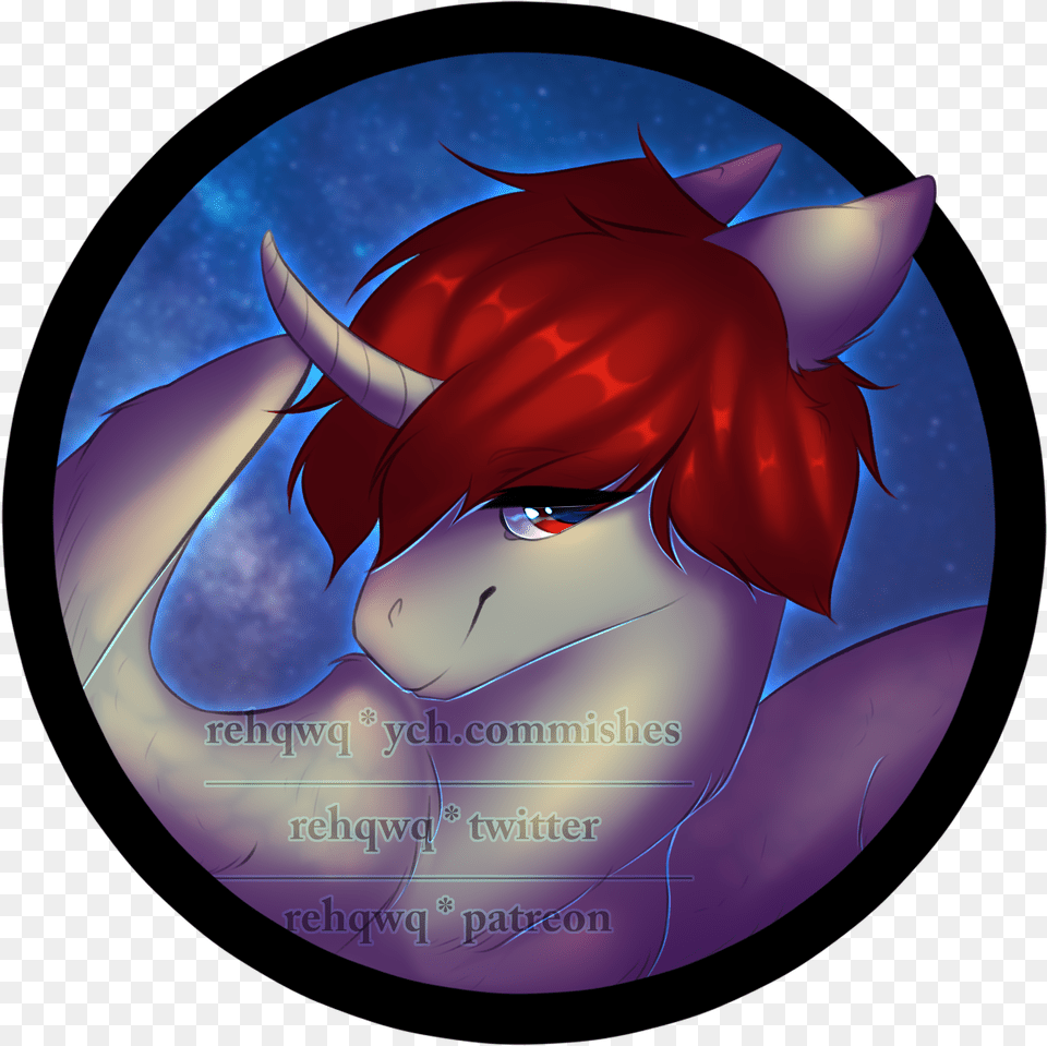 Icon Commission 2019 3 Artistrehqwq Discord Rehqwq8886 Unicorn, Sphere, Disk, Dvd, Animal Png Image