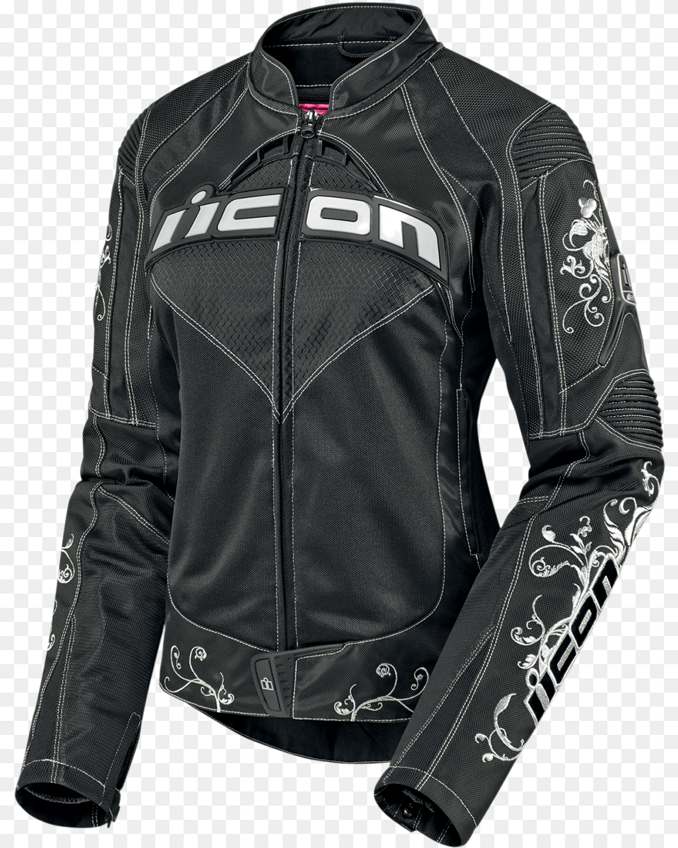 Icon Contra Speed Queen Jacket Long Sleeve, Clothing, Coat, Leather Jacket Free Png