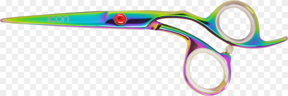 Icon Crane Multi Color Titanium Rainbow Shears Scossors, Blade, Scissors, Weapon Free Png