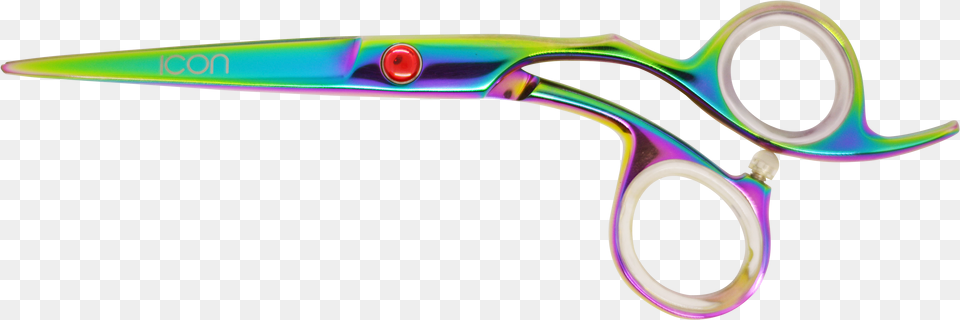 Icon Crane Multi Color Titanium Rainbow Shears Scossors Colorfulness, Blade, Scissors, Weapon Free Png
