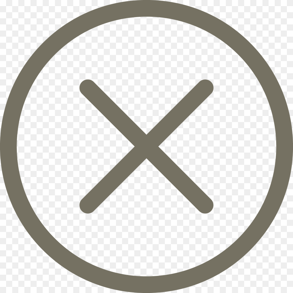 Icon Cross Gray Close Button, Sign, Symbol, Accessories, Jewelry Free Png Download