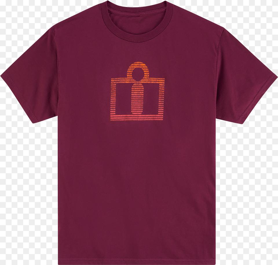 Icon Daze T Short Sleeve, Clothing, T-shirt, Maroon, Shirt Png