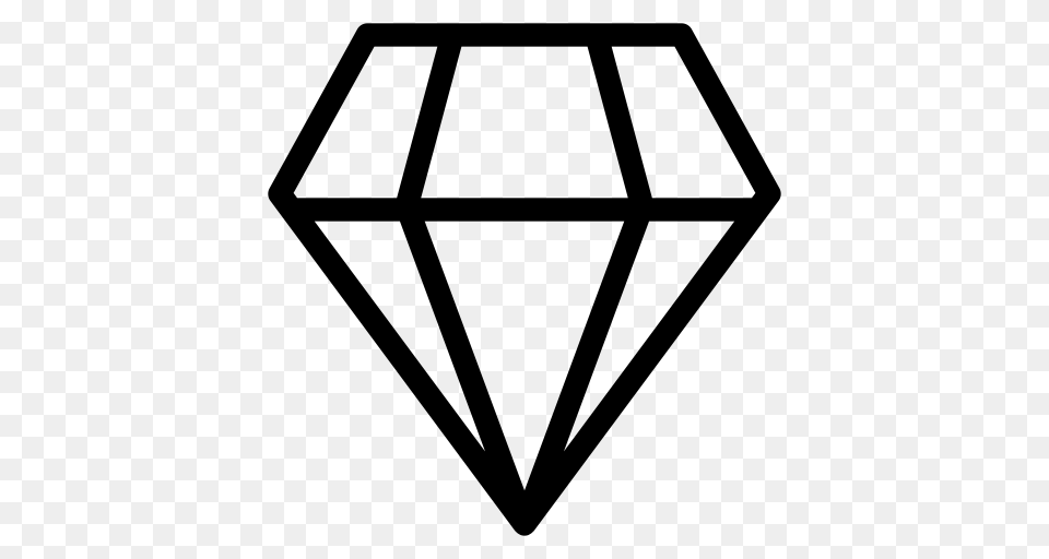 Icon Diamond Icon With And Vector Format For Free Unlimited, Gray Png