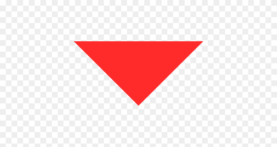 Icon Down Red Triangle Red Icon With And Vector Format Free Png