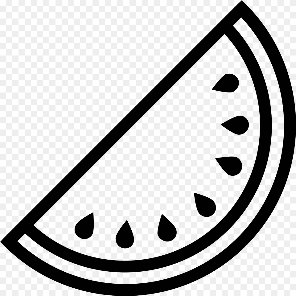 Icon Download Black And White Watermelon, Gray Png Image