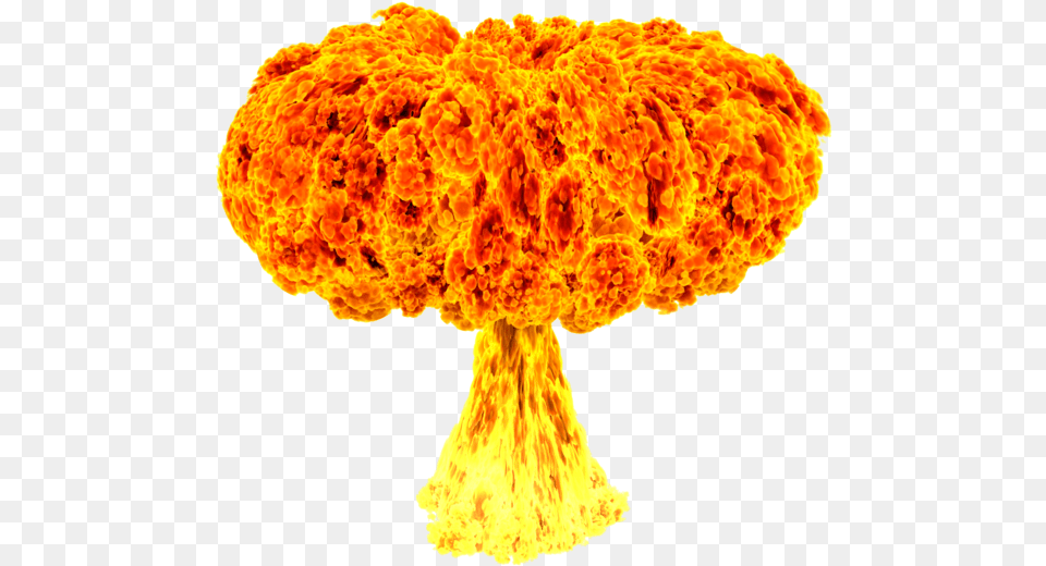 Icon Nuclear Nuclear Explosion Transparent Background, Fire, Fungus, Plant Free Png Download