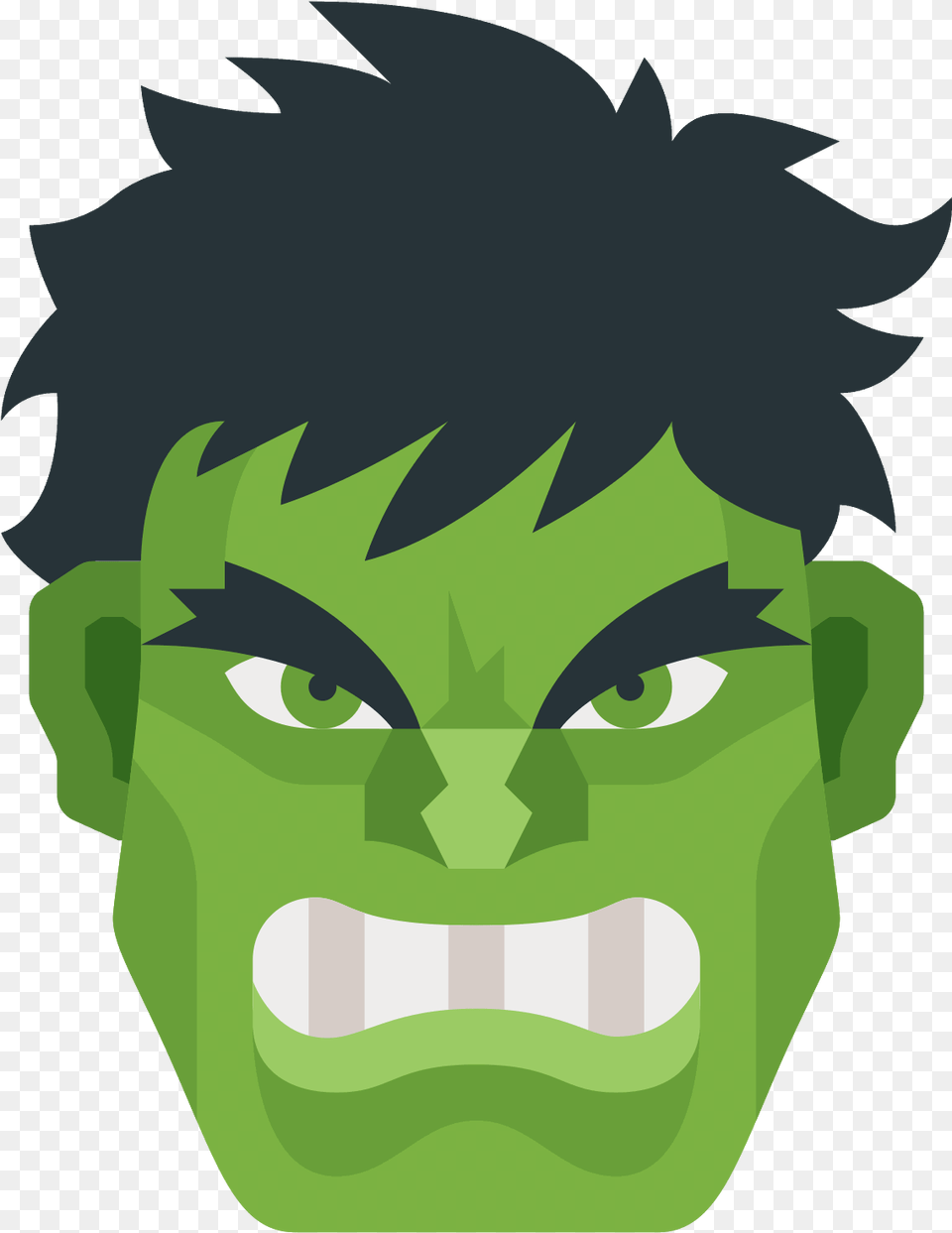 Icon Emoji Face Hulk Face Transparent, Green, Person, Head, Photography Png Image