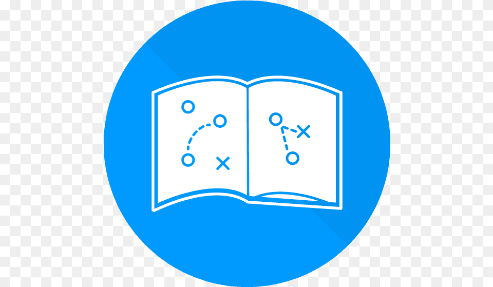 Icon Employee Engagement University Round Blue Icon, Person, Reading, Book, Publication Free Transparent Png