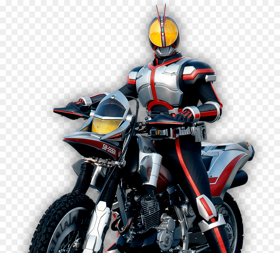 Icon Faiz Kamen Rider Faiz Auto Vajin, Vehicle, Transportation, Motorcycle, Adult Free Transparent Png