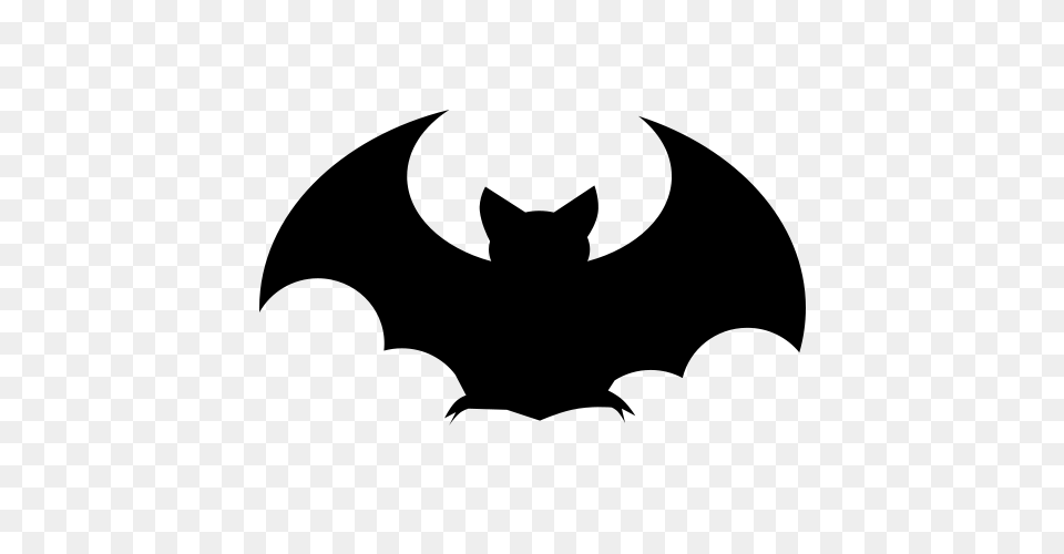 Icon Flying Bat Icon, Gray Png Image