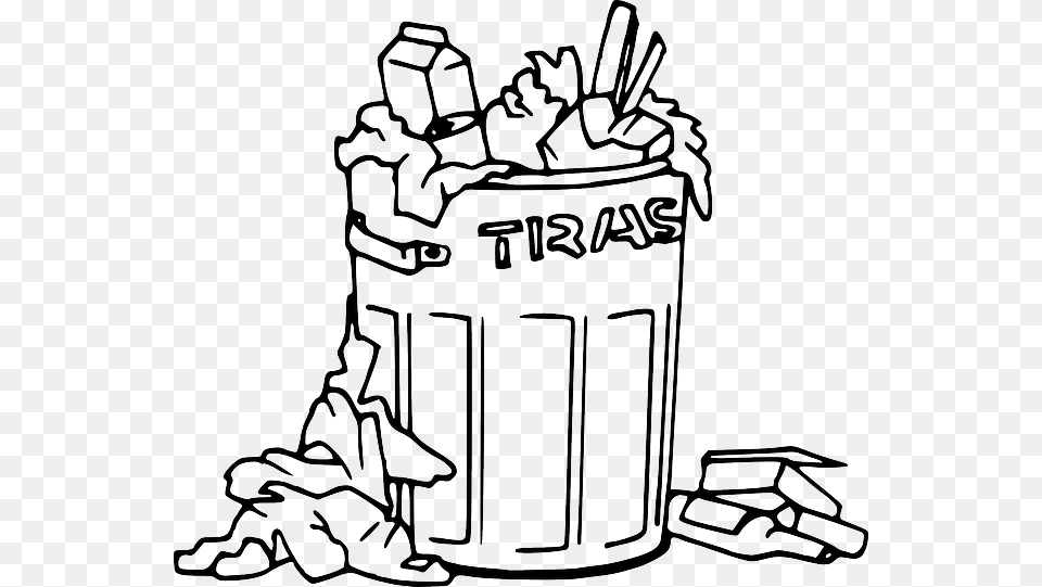 Icon Food White Cartoon, Garbage, Trash, Tin, Can Free Png Download