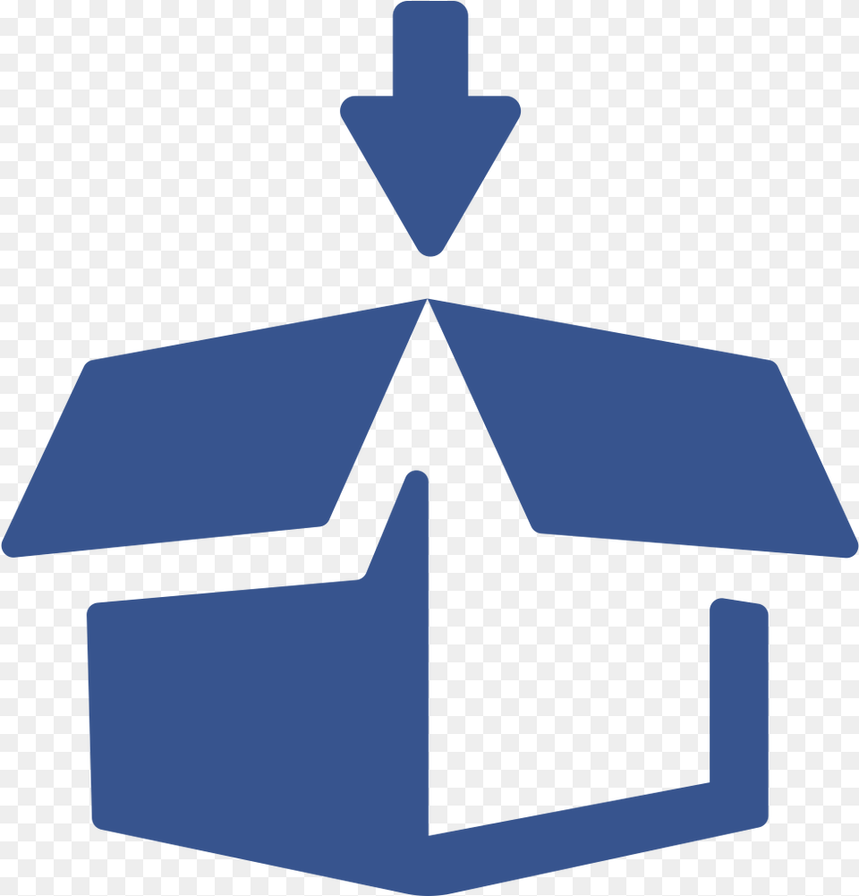 Icon For Packing A Box With An Arrow On Top Packing Icon Boxes, Cross, Symbol Free Png Download