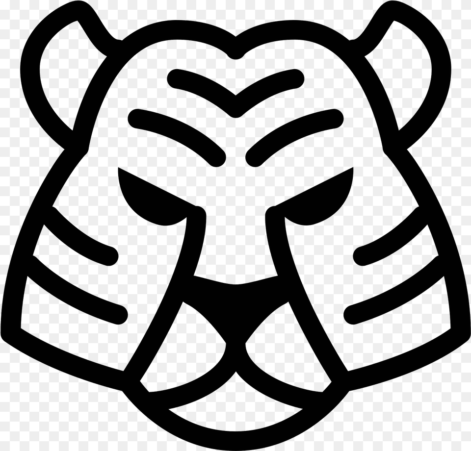 Icon Free Download And Tiger, Gray Png
