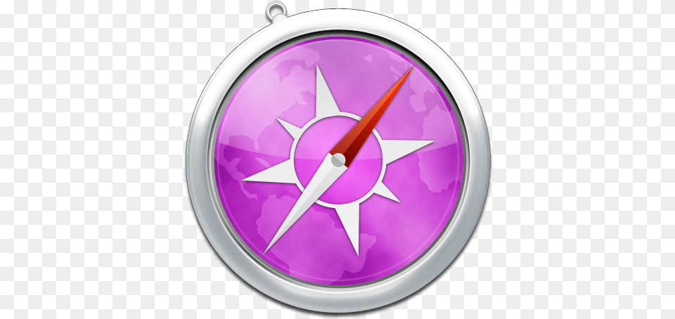 Icon As And Safari App In Pink, Compass, Blade, Dagger, Knife Free Png Download