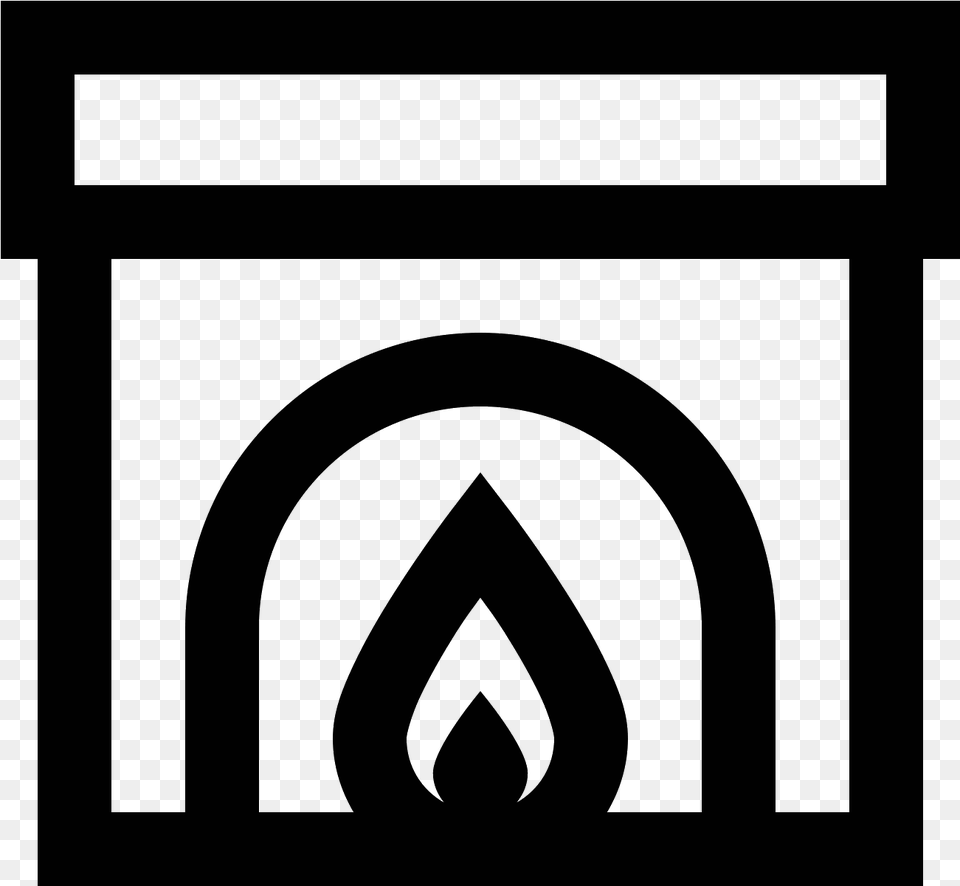 Icon Free Download Fireplace Icon, Gray Png Image