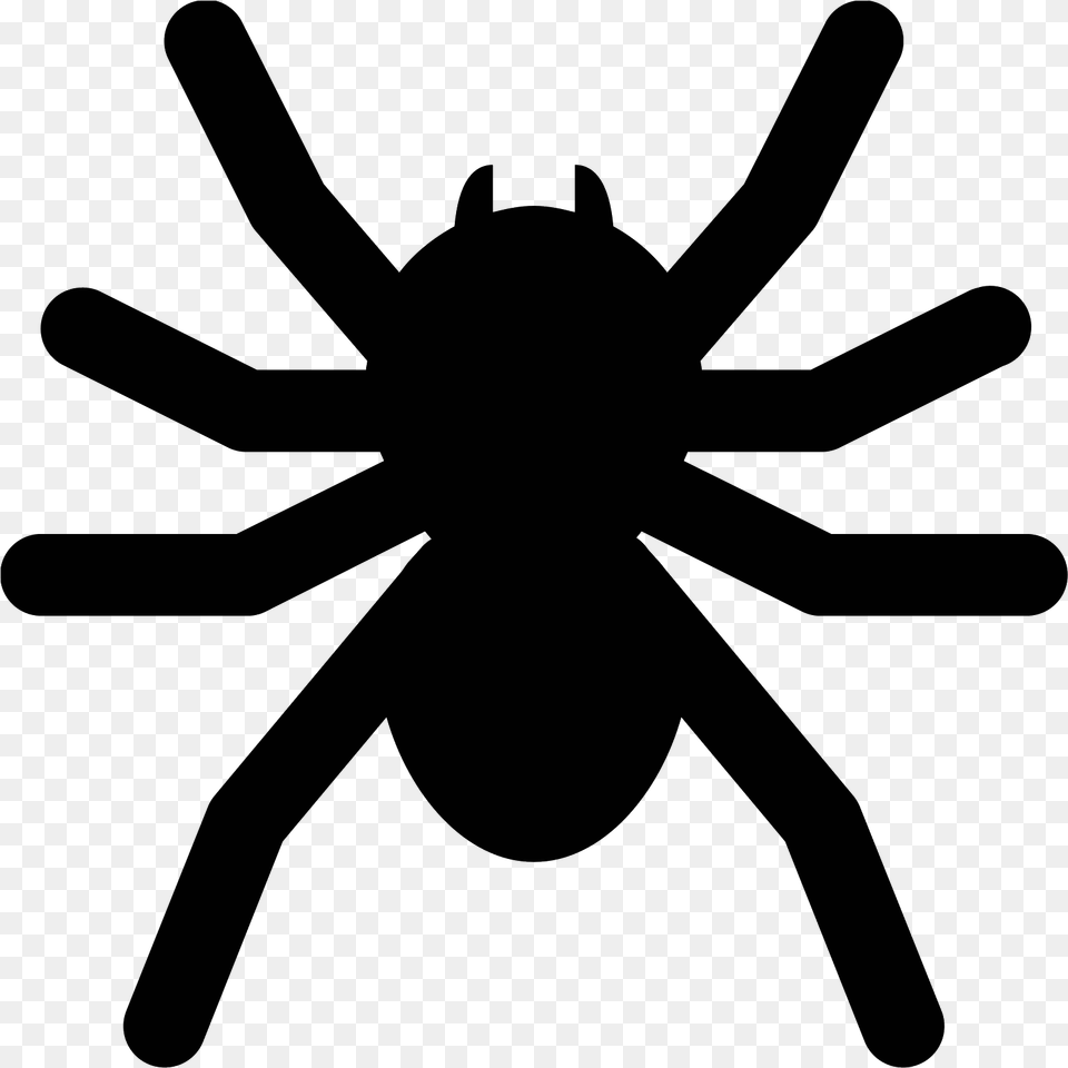 Icon Spider Icon, Gray Free Png Download