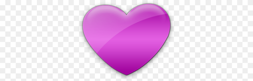 Icon Girly, Heart, Purple, Disk Png Image