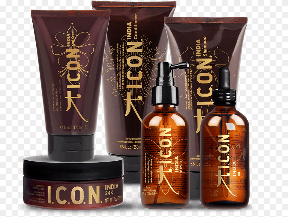 Icon Hair Products India, Bottle, Cosmetics, Perfume Png Image