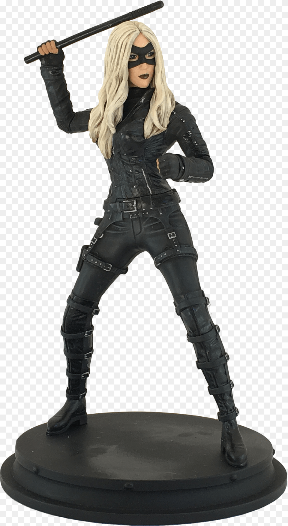Icon Heroes San Diego Comic Dc Comics Tv Arrow Black Canary Statue, Clothing, Costume, Figurine, Person Png Image