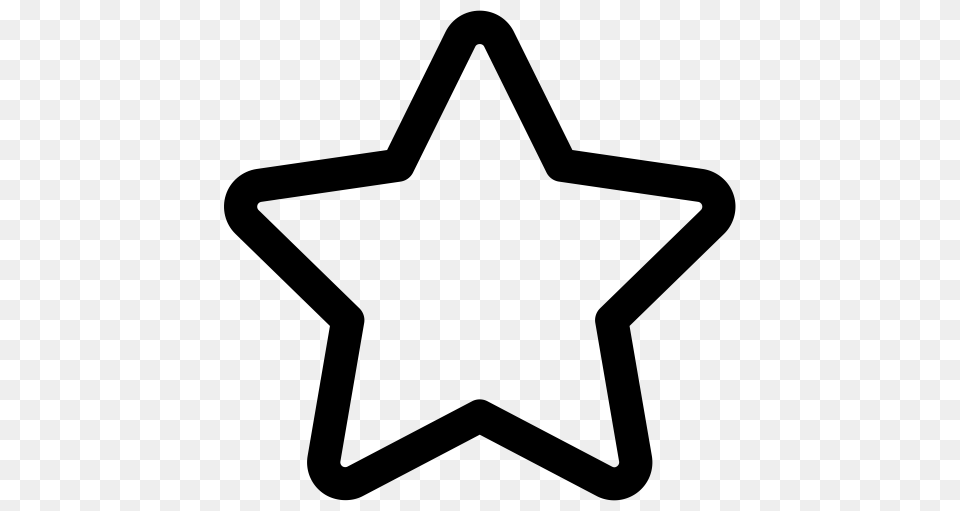 Icon Hollow Five Stars Five Stars Rate Icon With And Vector, Gray Free Png