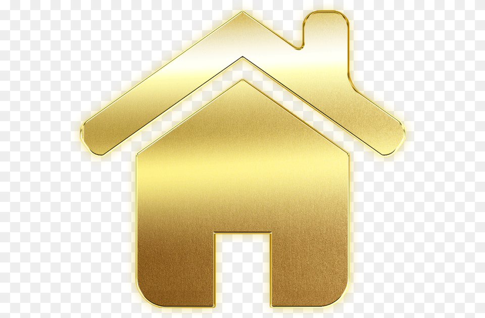 Icon House Home Image On Pixabay Home Gold Icon, Symbol, Sign, Text, Mailbox Free Transparent Png