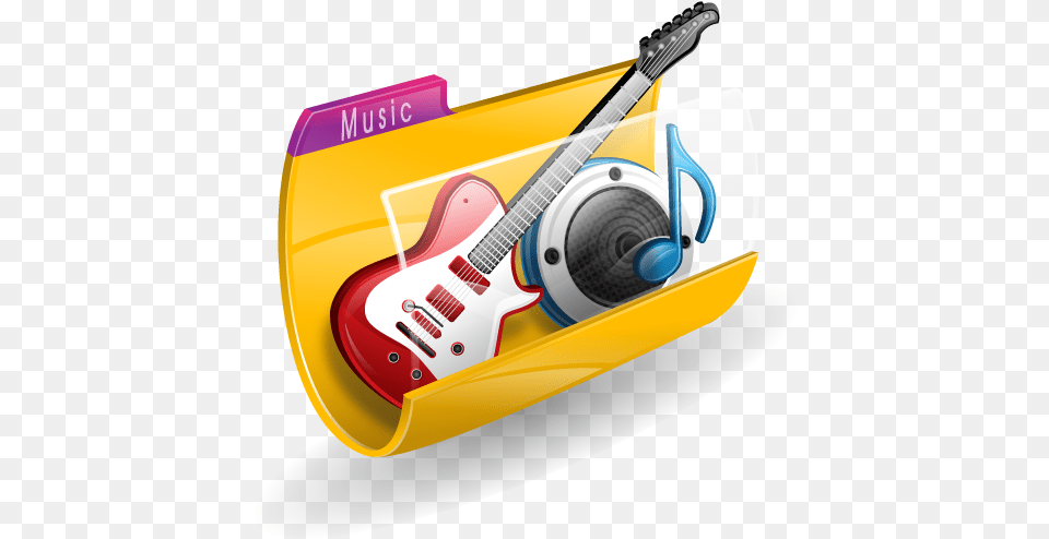 Icon Ico Or Icns Music Folder Icon Windows, Guitar, Musical Instrument Free Png