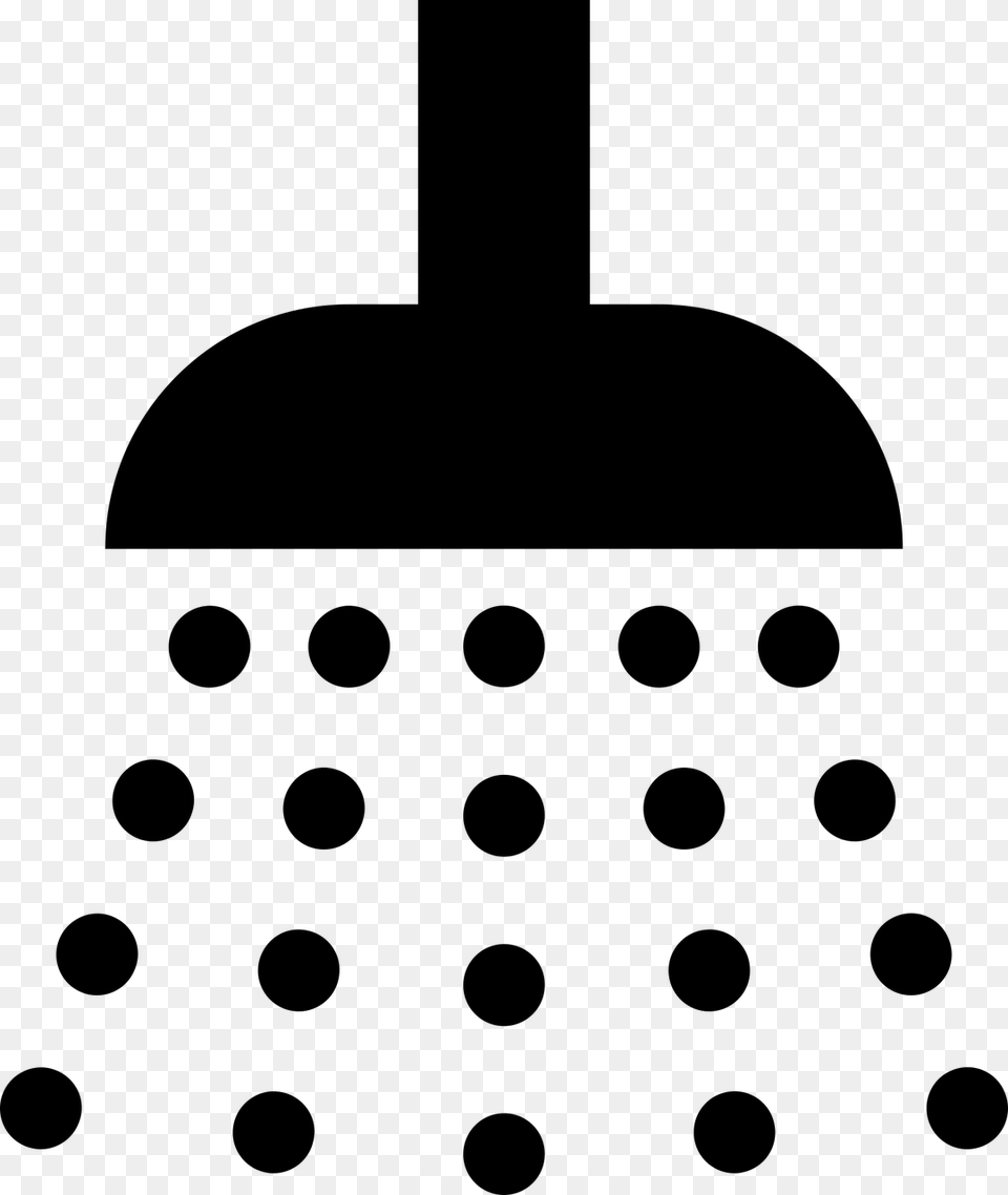 Icon Iconische Douche Shower Icon, Gray Free Png Download