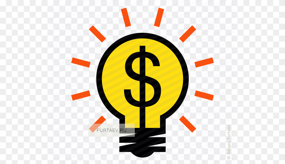 Icon Idea Dollar, Light, Lightbulb, Dynamite, Weapon Free Png