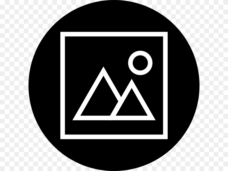 Icon Image Landscape Computer Clip Art Orange, Triangle, Symbol, Blackboard Free Transparent Png