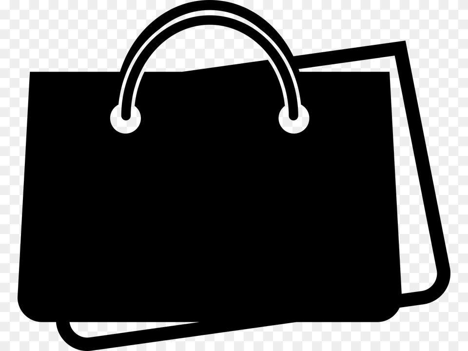 Icon Isolated Art Shopping Bag Bags Sale Paper Tas Icon, Gray Free Transparent Png
