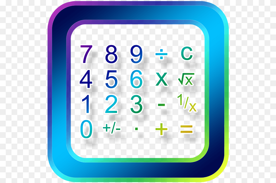 Icon Keyboard Pay Digits Count Calculator Symbols Win 7 Calculator Download, Text, Electronics, Mobile Phone, Phone Free Transparent Png