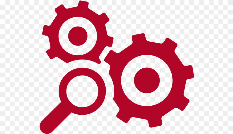 Icon Magnifying Glass With Gears Clipart Magnifying Glass Gear Icon, Machine, Dynamite, Weapon, Ammunition Free Png Download