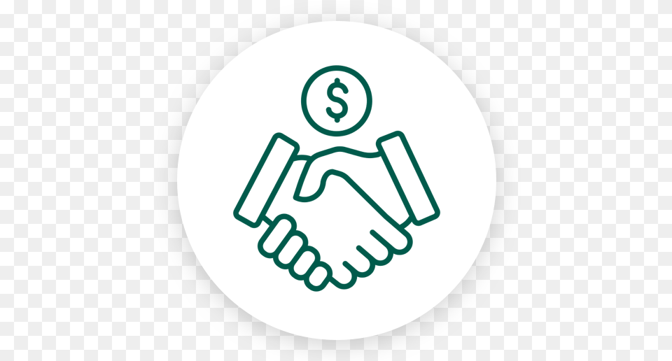 Icon Make A Grat Deal With Clearoad Help In Buying Clipart Handshake Royalty Body Part, Hand, Person, Disk Free Png Download