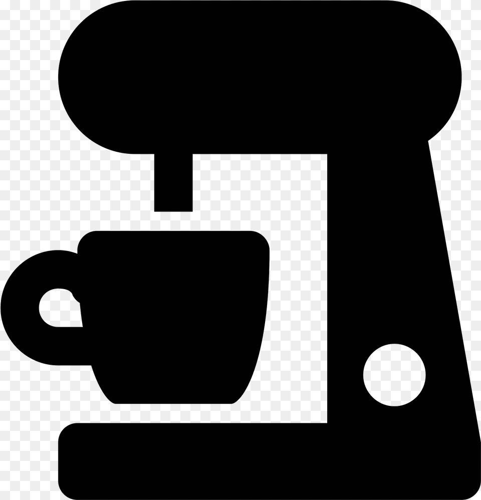 Icon Maker Tea Coffee Maker Icon, Gray Free Png Download