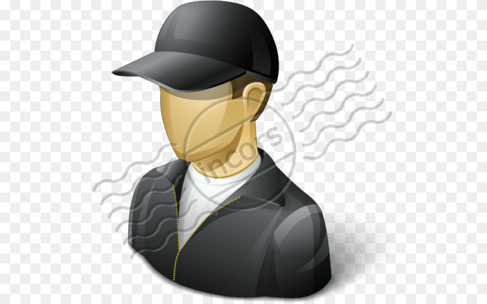 Icon Man With Cap, Clothing, Hat, People, Person Png Image