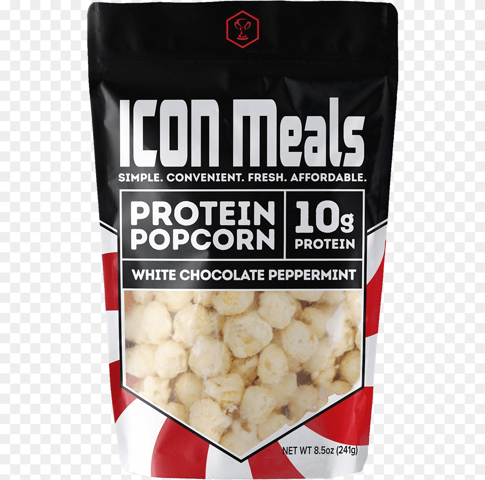 Icon Meals Protein Popcorn Popcorn 240g White Chocolate Chickpea, Book, Publication, Food Free Transparent Png