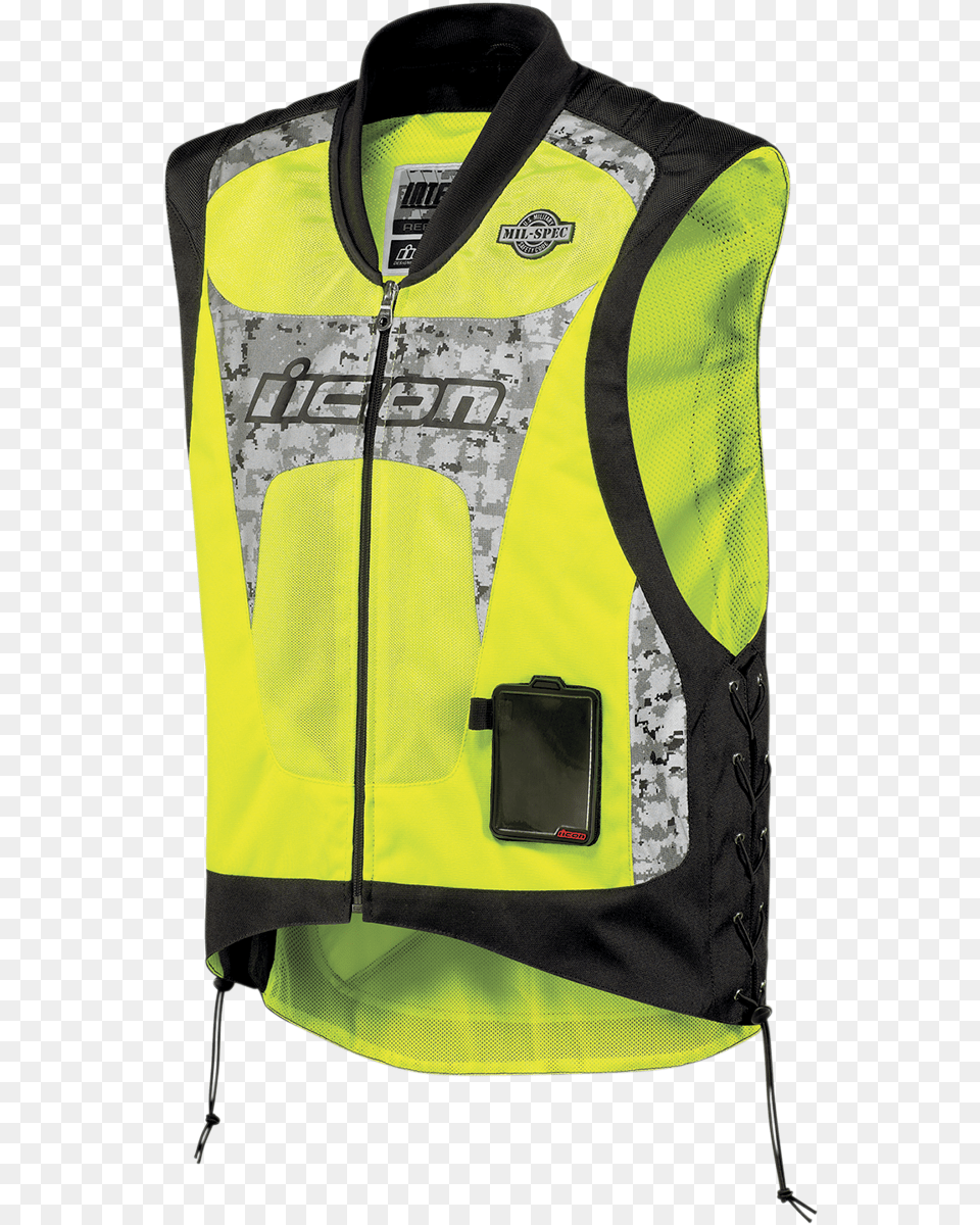 Icon Mens Stryker Green Armored Waistcoat, Clothing, Lifejacket, Vest, Backpack Free Png