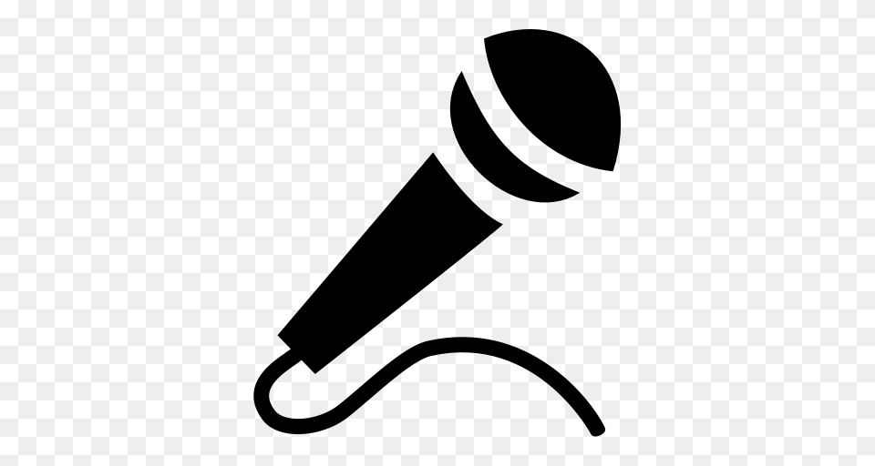 Icon Microphone Podium Icon With And Vector Format For, Gray Free Transparent Png