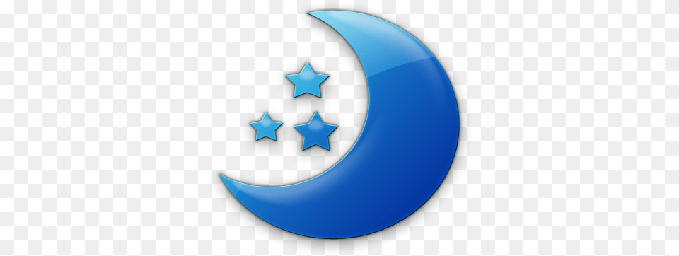 Icon Moon Icons And Backgrounds Blue Cartoon Crescent Moon, Nature, Night, Outdoors, Star Symbol Free Png Download