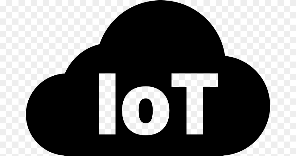 Icon Of A Cloud With The Letters Iot Inside Internet Of Things Cloud, Gray Free Png Download