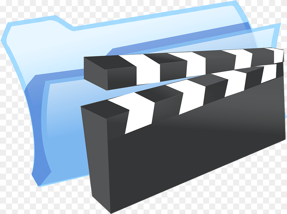 Icon Of A Computer Folder And A Movie Clapboard Folder Movie Logo, File, Mailbox Free Png