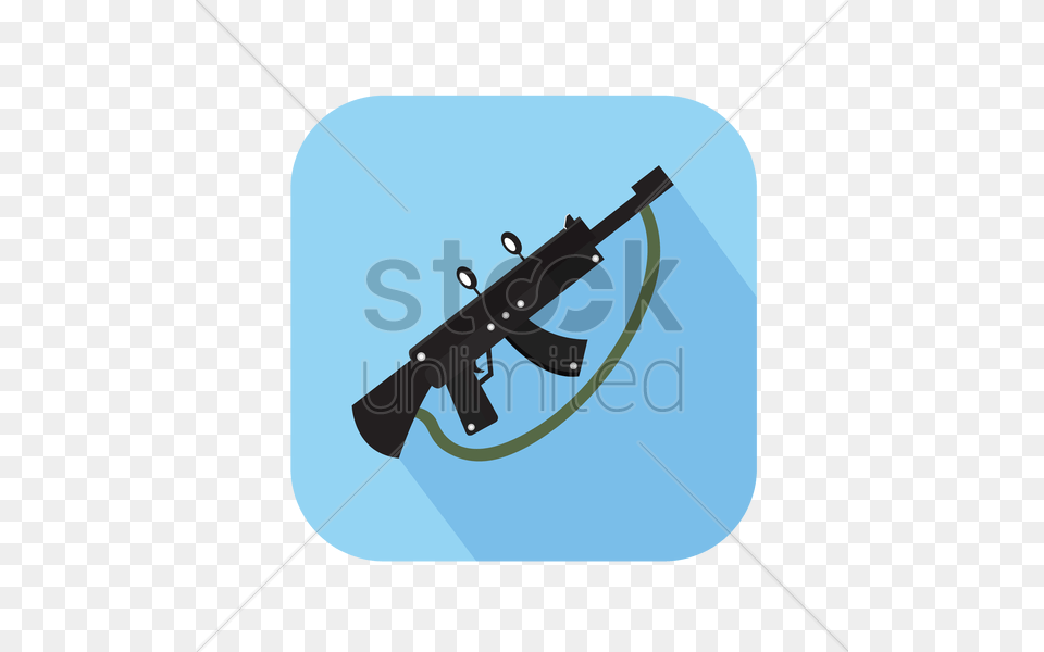 Icon Of A Machine Gun Vector, Firearm, Rifle, Weapon, Bow Free Png