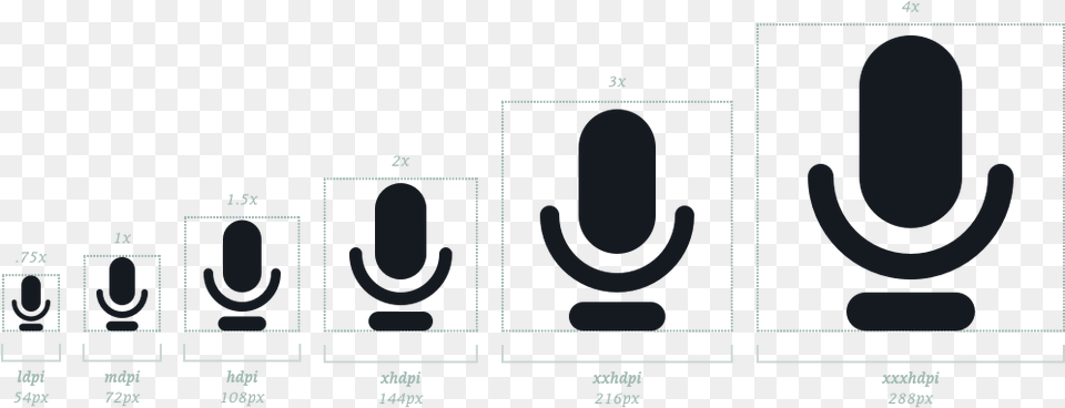 Icon Of A Microphone Scaling From Smallest Image To Icon Smallest Free Transparent Png